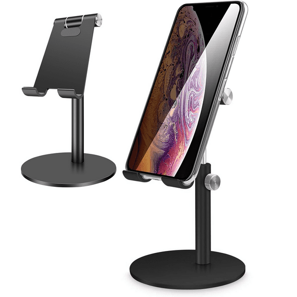 Aluminum iPad Mount Fits 4.5-13.5 Tablet/Phones Such as iPhone Samsung Switch 360 Swivel Angle Height Adjustable Cell Phone Holder for Desktop White AboveTEK Tablet Stand Holder iPad Kindle 